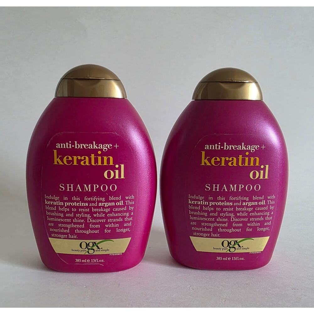 OGX Keratin Oil Shampoo Anti-Breakage 13 fl oz – Lot of 2
